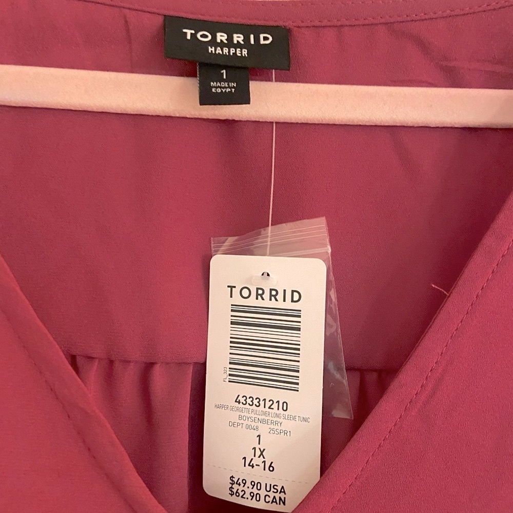 Torrid - Harper Pullover Long Sleeve Tunic, 1X - Picture 5 of 6